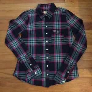 Girls Hollister Button Down Shirt Size Small